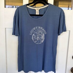 Lucky Brand Blue Scenic Graphic Tee
